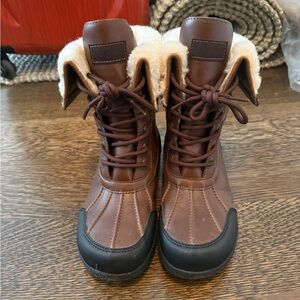 UGG Kids Boots Brown and Black